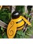 4 Adet Metal Bumble Bee Duvar Dekoru, 3D Demir Arı Sanat Heykel Asılı Duvar Süslemeleri Açık Ev Bahçe Için (Yurt Dışından) 5