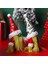 Noel Gnome Peluş Dekor Gnomes Cüce Yeşil Saç Yüzü Olmayan Bebek Noel Hırsız Heykelcik Kapalı Ev Dekorasyon Sahne (Yurt Dışından) 5