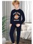 713U Erkek Çocuk Lacivert Uzun Kollu Pijama Takımı 1