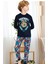 703U Erkek Çocuk Lacivert Uzun Kollu Pijama Takımı 1