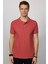 Slim Fit Dar Kesim Polo Yaka Turuncu Erkek T-Shirt 3