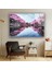 Mor Ağaçlar Temperli Cam Duvar Tablosu 5