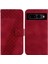 Google Piksel 7 Pro Için Telefon Kılıfı Pu Deri Kabartmalı Desen Flip Folio (Yurt Dışından) 1