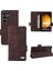 Kart Tutucu Kickstand Kart Folio ile Samsung Galaxy S24 Ultra Için Kılıf (Yurt Dışından) 1
