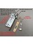 Özen Handles Oval İç Kapı Oda Kilidi Gömme Kilit 40/90/23 Antik Sarı 5 Adet 2