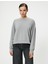 Basic Sweatshirt Bisiklet Yaka Modal Karışımlı 3