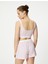Crop Pijama Üstü Beli Lastikli Düğmeli Askılı 4