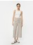 Culotte Pantolon Beli Bağcıklı Crop Bol Paça Cepli Modal Karışımlı 1