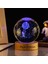 Işıklı Ahşap Kaideli Aya Çıkan Astronot Cam Küre 8cm*6cm 1