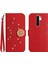 Xiaomi Redmi 9 Pırlantalı Kabartmalı Ayçiçeği Kısa Askılı Manyetik Kartlıklı Cüzdan Telefon Kılıfı (Yurt Dışından) 1