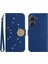 Asus Zenfone 9 Pırlantalı Kabartmalı Ayçiçeği Kısa Askılı Manyetik Kartlıklı Cüzdan Telefon Kılıfı (Yurt Dışından) 1