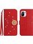 Xiaomi Mi 11 Lite Pırlantalı Kabartmalı Ayçiçeği Kısa Askılı Manyetik Kartlıklı Cüzdan Telefon Kılıfı (Yurt Dışından) 1