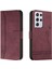 Samsung Galaxy S21 Ultra Pu Deri Flip Folio Cüzdan El Için Telefon Kılıfı (Yurt Dışından) 5