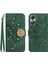Oppo A17/A17K Pırlantalı Kabartmalı Ayçiçeği Kısa Askılı Manyetik Kartlıklı Cüzdan Telefon Kılıfı (Yurt Dışından) 1