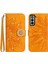 Samsung Galaxy S21 Pırlantalı Kabartmalı Ayçiçeği Kısa Askılı Manyetik Kartlıklı Cüzdan Telefon Kılıfı (Yurt Dışından) 1