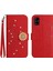 Samsung Galaxy A51 5g Pırlantalı Kabartmalı Ayçiçeği Kısa Askılı Manyetik Kartlıklı Cüzdan Telefon Kılıfı (Yurt Dışından) 1