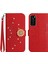 Huawei P40 Pırlantalı Kabartmalı Ayçiçeği Kısa Askılı Manyetik Kartlıklı Cüzdan Telefon Kılıfı (Yurt Dışından) 1