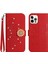 iPhone 12/12 Pro Pırlantalı Kabartmalı Ayçiçeği Kısa Askılı Manyetik Kartlıklı Cüzdan Telefon Kılıfı (Yurt Dışından) 1