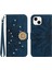 iPhone 15 Pırlantalı Kabartmalı Ayçiçeği Kısa Askılı Manyetik Kartlıklı Cüzdan Telefon Kılıfı (Yurt Dışından) 1