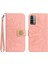 Xiaomi Poco M3 Pırlantalı Kabartmalı Ayçiçeği Kısa Askılı Manyetik Kartlıklı Cüzdan Telefon Kılıfı (Yurt Dışından) 1