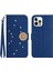 iPhone 12 Pro Max Pırlantalı Kabartmalı Ayçiçeği Kısa Askılı Manyetik Kartlıklı Cüzdan Telefon Kılıfı (Yurt Dışından) 1