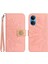 Honor X7 Pırlantalı Kabartmalı Ayçiçeği Kısa Askılı Manyetik Kartlıklı Cüzdan Telefon Kılıfı (Yurt Dışından) 1