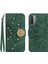 Xiaomi Poco M3 Pırlantalı Kabartmalı Ayçiçeği Kısa Askılı Manyetik Kartlıklı Cüzdan Telefon Kılıfı (Yurt Dışından) 1