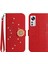 Xiaomi 12 Lite Pırlantalı Kabartmalı Ayçiçeği Kısa Askılı Manyetik Kartlıklı Cüzdan Telefon Kılıfı (Yurt Dışından) 1