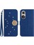 Huawei P50 Pro Pırlantalı Kabartmalı Ayçiçeği Kısa Askılı Manyetik Kartlıklı Cüzdan Telefon Kılıfı (Yurt Dışından) 1
