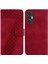 Tecno Pova 3 Flip Folio Kapak Için Telefon Kılıfı Pu Deri Kabartmalı Desen (Yurt Dışından) 1