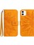 Iphone 12 Mini Lüks Pu Deri Kısa Kayış Kart Yuvaları ile Flip (Yurt Dışından) 1