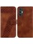 Tecno Pova 3 Flip Folio Kapak Için Telefon Kılıfı Pu Deri Kabartmalı Desen (Yurt Dışından) 1