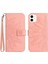 Iphone 12 Mini Lüks Pu Deri Kısa Kayış Kart Yuvaları ile Flip (Yurt Dışından) 1