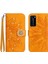 Huawei P40 Pro Pırlantalı Kabartmalı Ayçiçeği Kısa Askılı Manyetik Kartlıklı Cüzdan Telefon Kılıfı (Yurt Dışından) 1