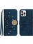 iPhone 12/12 Pro Pırlantalı Kabartmalı Ayçiçeği Kısa Askılı Manyetik Kartlıklı Cüzdan Telefon Kılıfı (Yurt Dışından) 1