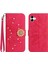 Samsung Galaxy F14 Pırlantalı Kabartmalı Ayçiçeği Kısa Askılı Manyetik Kartlıklı Cüzdan Telefon Kılıfı (Yurt Dışından) 1