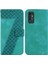 Tecno Pova 2 Flip Folio Kapak Için Telefon Kılıfı Kabartmalı Desen Cüzdan Pu (Yurt Dışından) 1