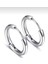 Unisex 316L Cerrahi Çelik Gümüş Renk 10 mm Halka Küpe 2
