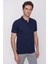 Erkek Lacivert Basic Polo Yaka Dynamic Fit T-Shirt 1