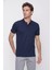 Erkek Lacivert Basic Polo Yaka Dynamic Fit T-Shirt 2