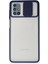 Samsung Galaxy M51 Kılıf Palm Buzlu Kamera Sürgülü Silikon - Lacivert 300099 1