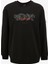 Discovery Expedition Siyah Erkek Bisiklet Yaka Baskılı Sweatshirt DS4M-SWT3238 1