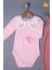 Babyhola Bayramlık Kız Bebek Çocuk Çıtçıtlı Badi Pantolon Şık Alt Üst Takım 2327 5