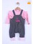 Babyhola Bayramlık Kız Bebek Çocuk Flamingo Bayramlık Salopet Badi Takım 23388 1