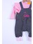 Babyhola Bayramlık Kız Bebek Çocuk Flamingo Bayramlık Salopet Badi Takım 23388 2