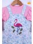 Babyhola Bayramlık Kız Bebek Çocuk Flamingo Bayramlık Salopet Badi Takım 23388 2