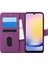 Samsung Galaxy A25 Kılıf Fabric Book Wallet Mor 1
