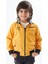 Hardal Palmiye Baskılı Tişörtlü Erkek Çocuk Ceketli 3lü Takım 17700 2
