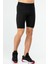 Siyah Regular Fit Düz Erkek Biker Tayt - XE0236 2