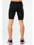 Siyah Regular Fit Düz Erkek Biker Tayt - XE0236 4